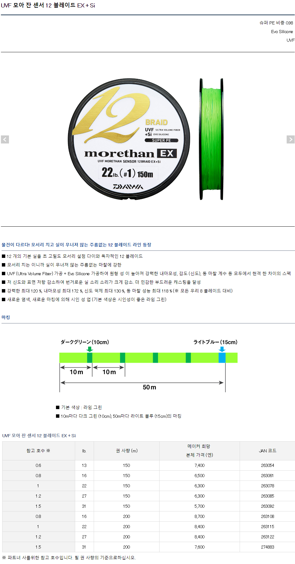 UVF 모어댄센서  12 블레이드 EX+Si